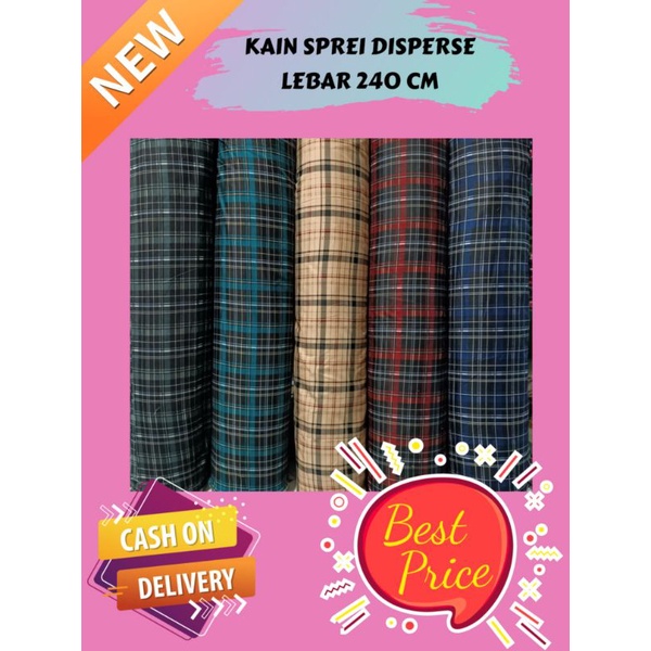 BAHAN KAIN SPREI POLIMICRO DISPERSE METERAN KATUN LEBAR 240 CM PART 2