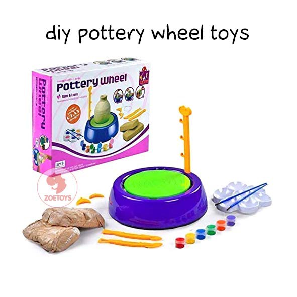 Zoetoys DIY Pottery Wheel Toys | Kerajinan Tangan Tanah Liat Clay | Mainan Edukasi Anak | Cari Kado Natal