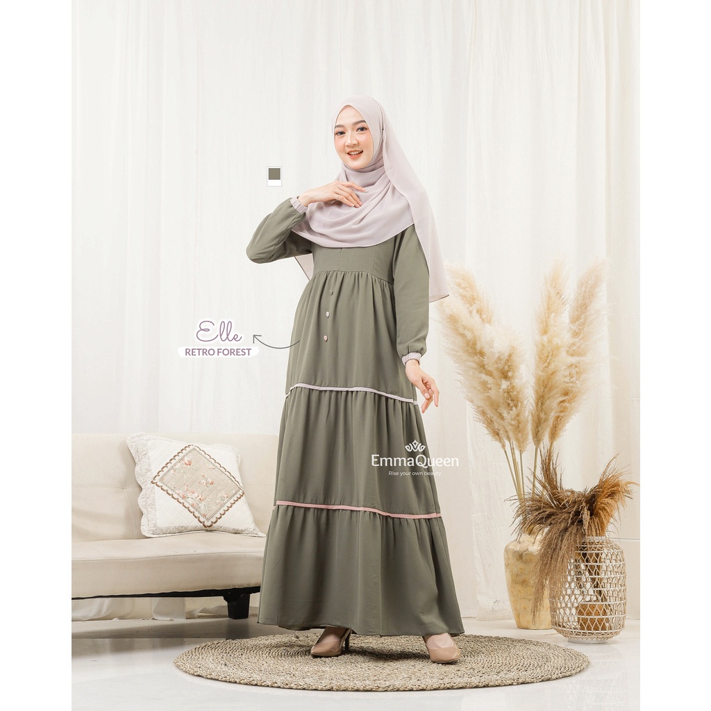 EmmaQueen - Dress Muslim Elle-Retro Forest