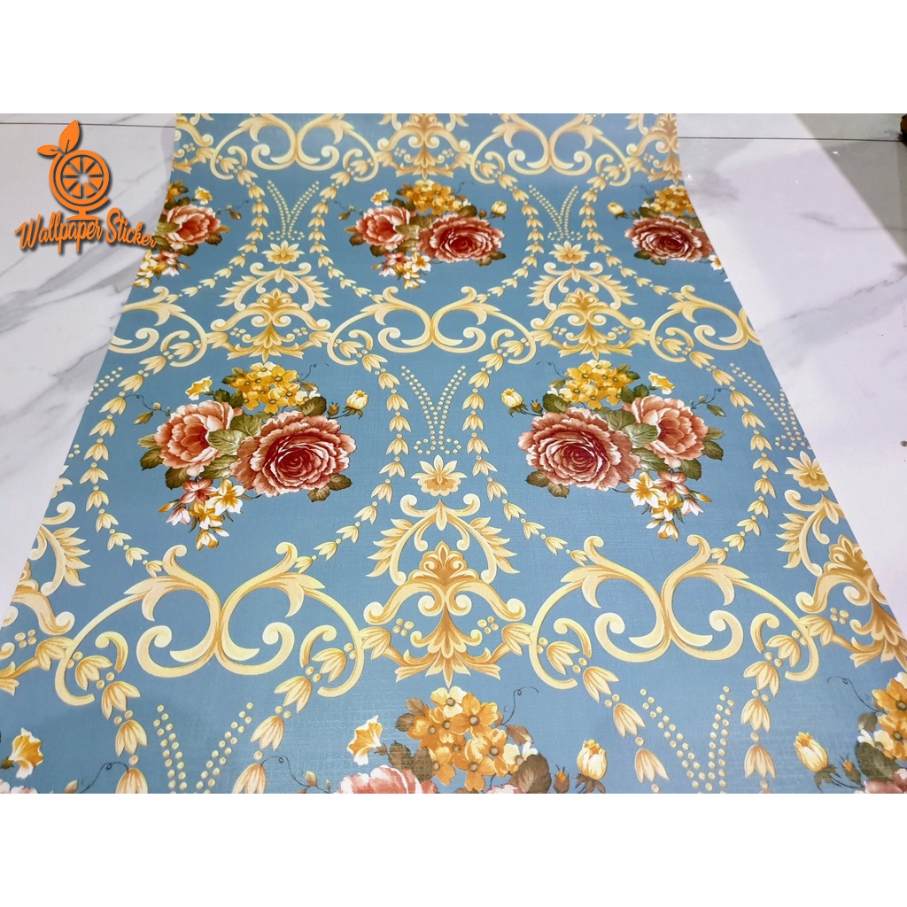 Wallpaper Stiker Dinding Polos Wallpaper Dinding Shabby 45Cm X 10M Wallstiker Wallpaper Dinding 3D-3
