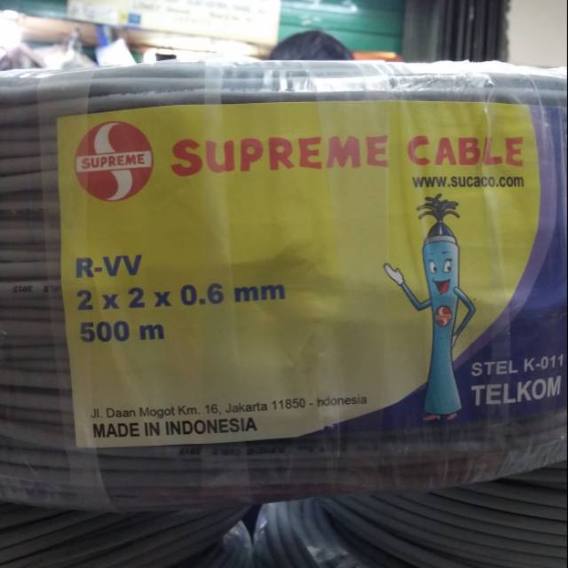 Kabel telepon pvc 2pair supreme