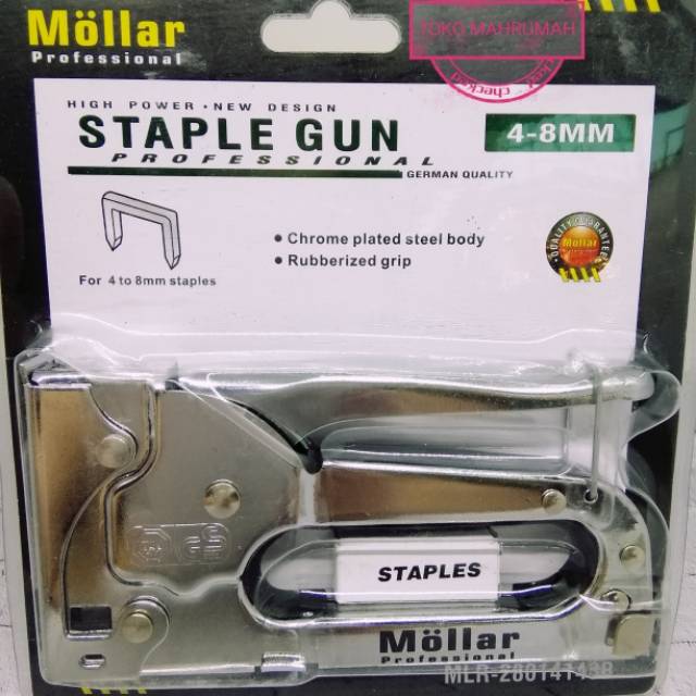 Staples Gun 1 way Steples Tembak Stapler Hekter Heckter Nail Jok Tacker