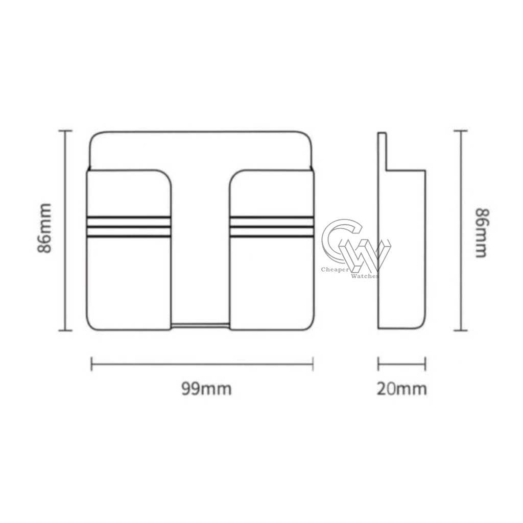 Cheaper-Rak HP Akrilik Holder HP Tempel Tembok Holder HP Tempel dinding wall phone holder