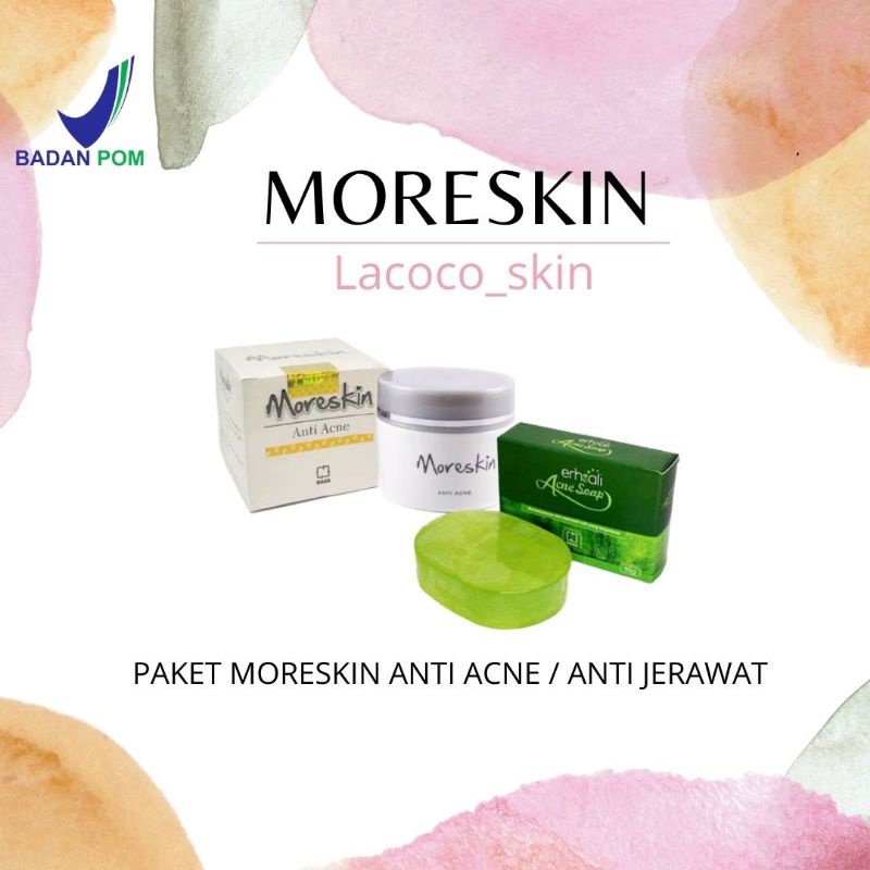 LACOCO_SKIN - PAKET MORESKIN ANTI ACNE/ MORESKIN ANTI ACNE/MORESKIN /ANTI JERAWAT /COD/FREE