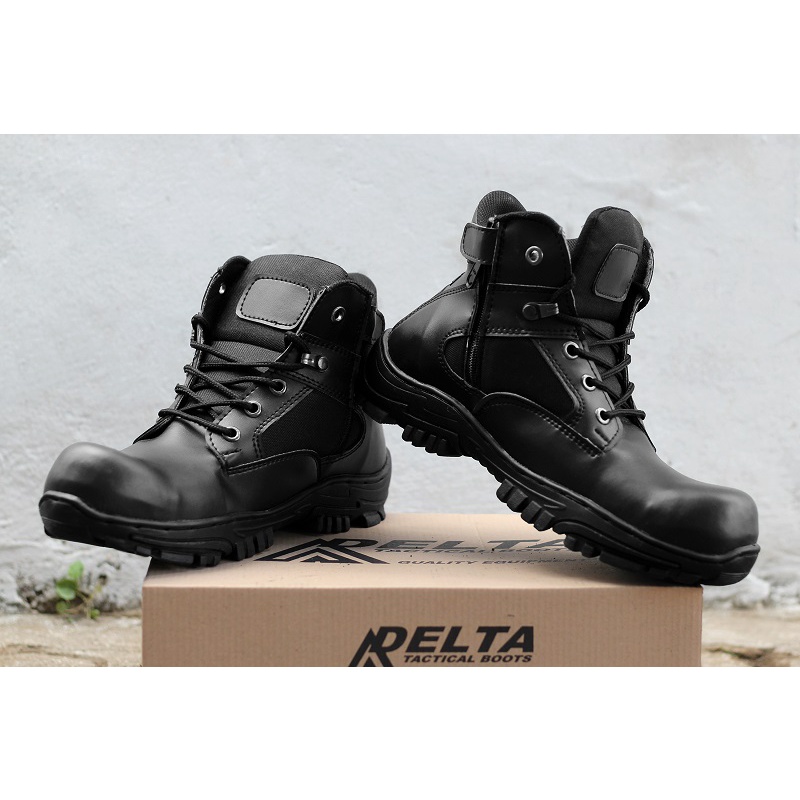 Sepatu Safety Boots DELTA tactical gunung haiking adventure terlaris ujung besi