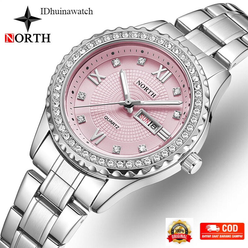 Jam Tangan Wanita DIVEST, Jam Tangan Wanita, Mewah, Merek Terkenal, Jam Quartz, Simpel, Baja Anti Ka