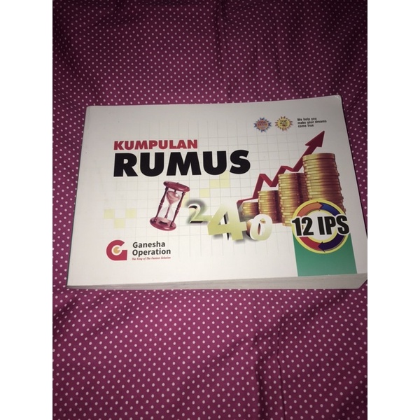 preloved buku rumus kelas 12 Ips by ganesha operation