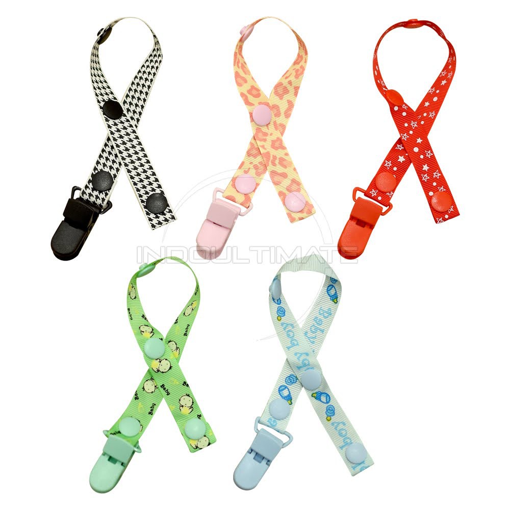 Tali Klip Penjepit Dot dan Mainan Multifungsi Rantai Klip Panjang Safety Pacifier Clip KB-4792-4