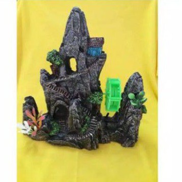 MAINAN HIAS AQUARIUM FIBER TEBING KINCIR BESAR
