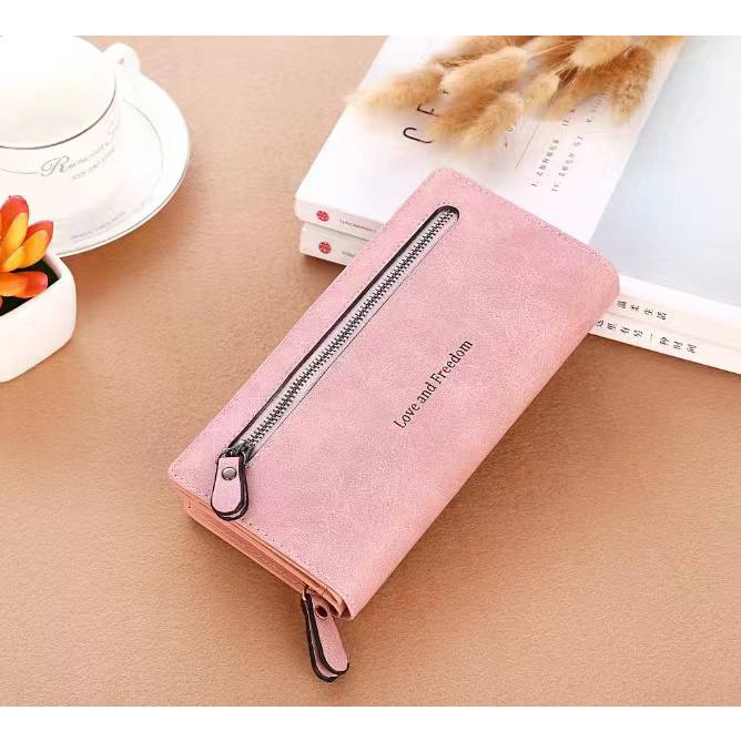 DOMPET WANITA PANJANG OS8322 KULIT PU IMPORT KOREA MURAH WALLET PREMIUM BRAND JAKARTA