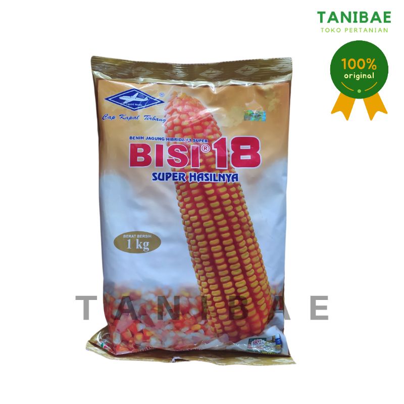 Benih Jagung Hibrida Bisi 18 Isi 1 kg - Bibit Cap Kapal Terbang