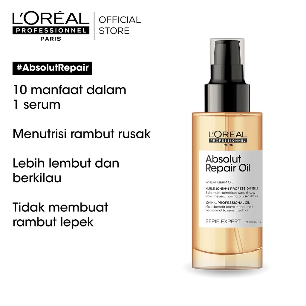 Loreal Professionnel Serie Expert Absolut Repair Hair Serum 90ml - VITAMIN RAMBUT ORIGINAL