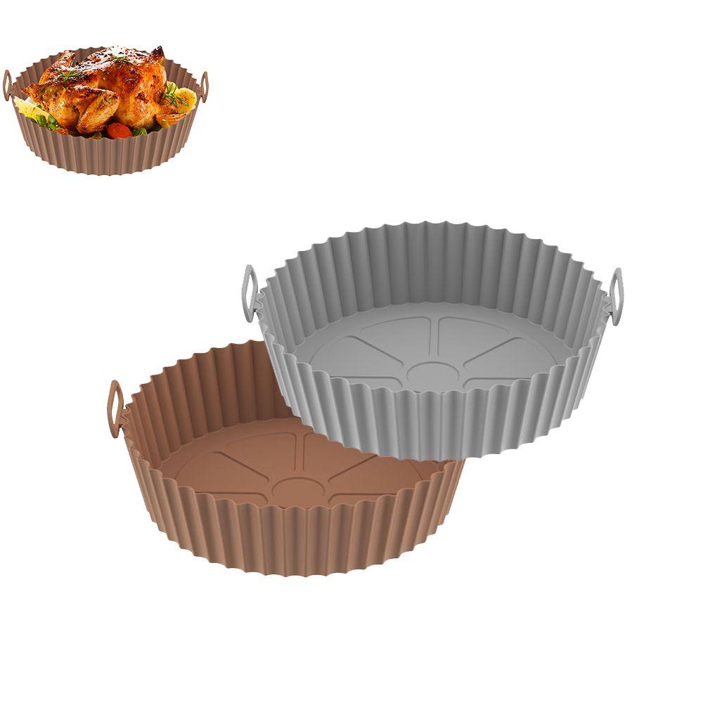 [Elegan] Air frying Pan Dapur Lipat Bisa Ditekuk BPA free Loyang Bulat