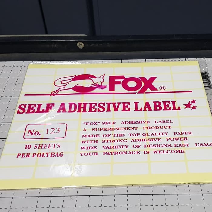 

Promo Label Fox No.123 (10 Lembar) Diskon