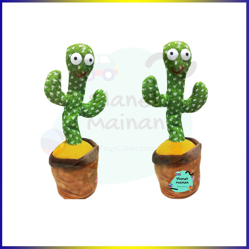 Mainan Anak Kaktus Goyang Bisa Joged Menyanyi Menari
