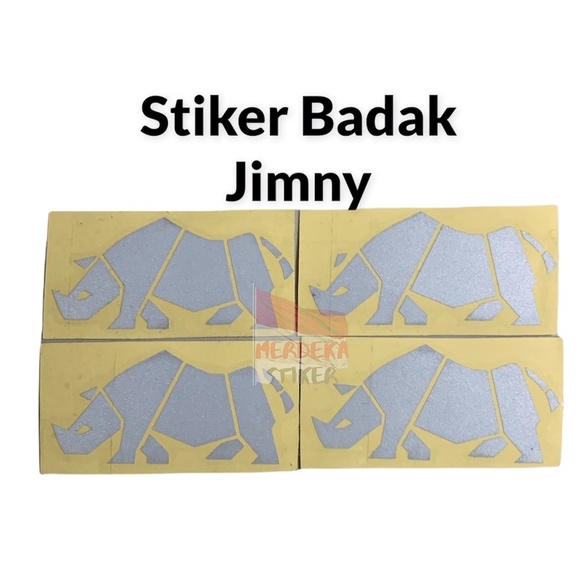 Stiker Mobil / Sticker Mobil Logo Badak Jimny