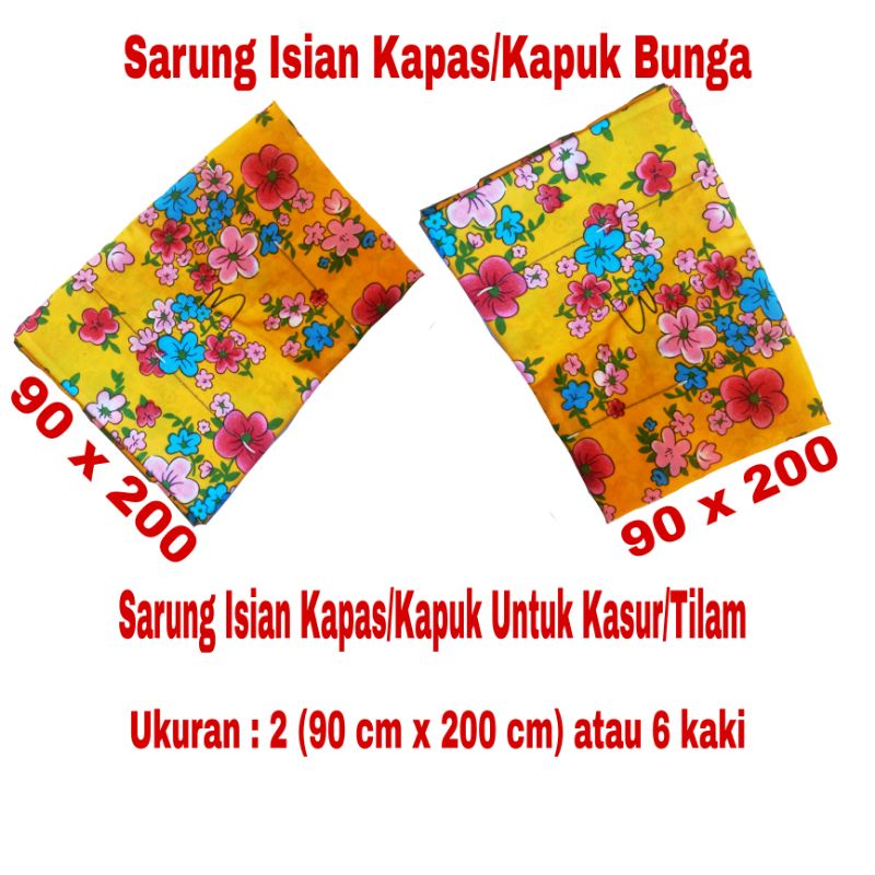 6kaki/ Sarung Kasur/ Sarung Tilam - Untuk isian Kapas/Dakron