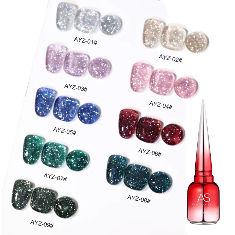 [FLASHES] AYZ Starlight NAILS POLISH GEL KUTEK GEL 15ml Soak Off UV Gel