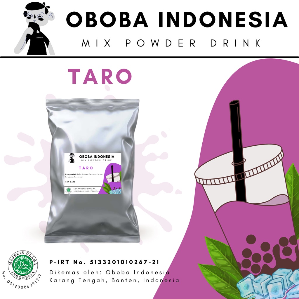 

Bubuk Minuman Taro 1 Kg (Reguler Mix) / Ice Blended Bubble Drink Bubble Tea Powder Drink