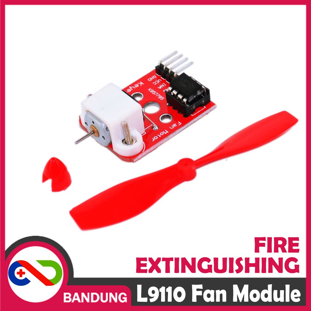 L9110 FAN 5V MODULE XD67 FOR FIRE EXTINGUISHING ROBOT KIPAS PEMADAM API ARDUINO FIGHTING FLAME KIT