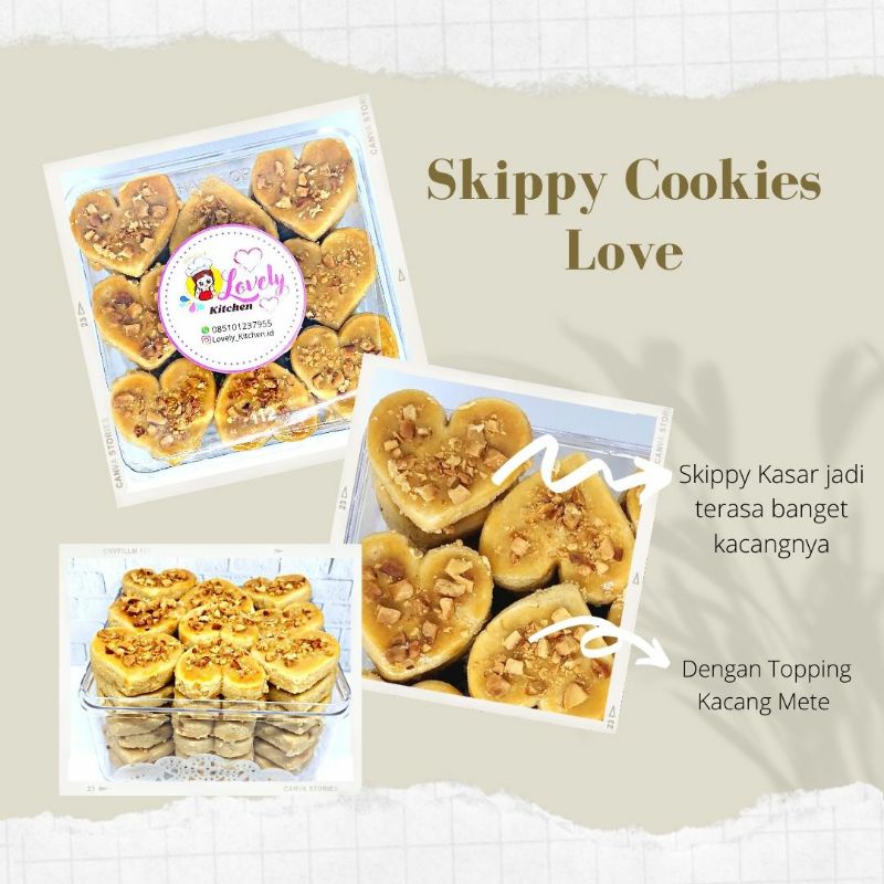 

Lovely Kue Kacang Skippy Love 350