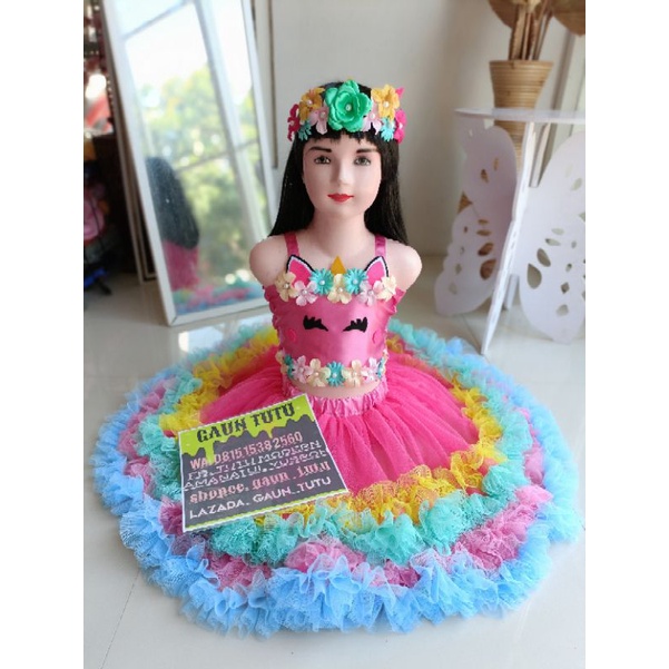 gaun anak perempuan mewah elegan