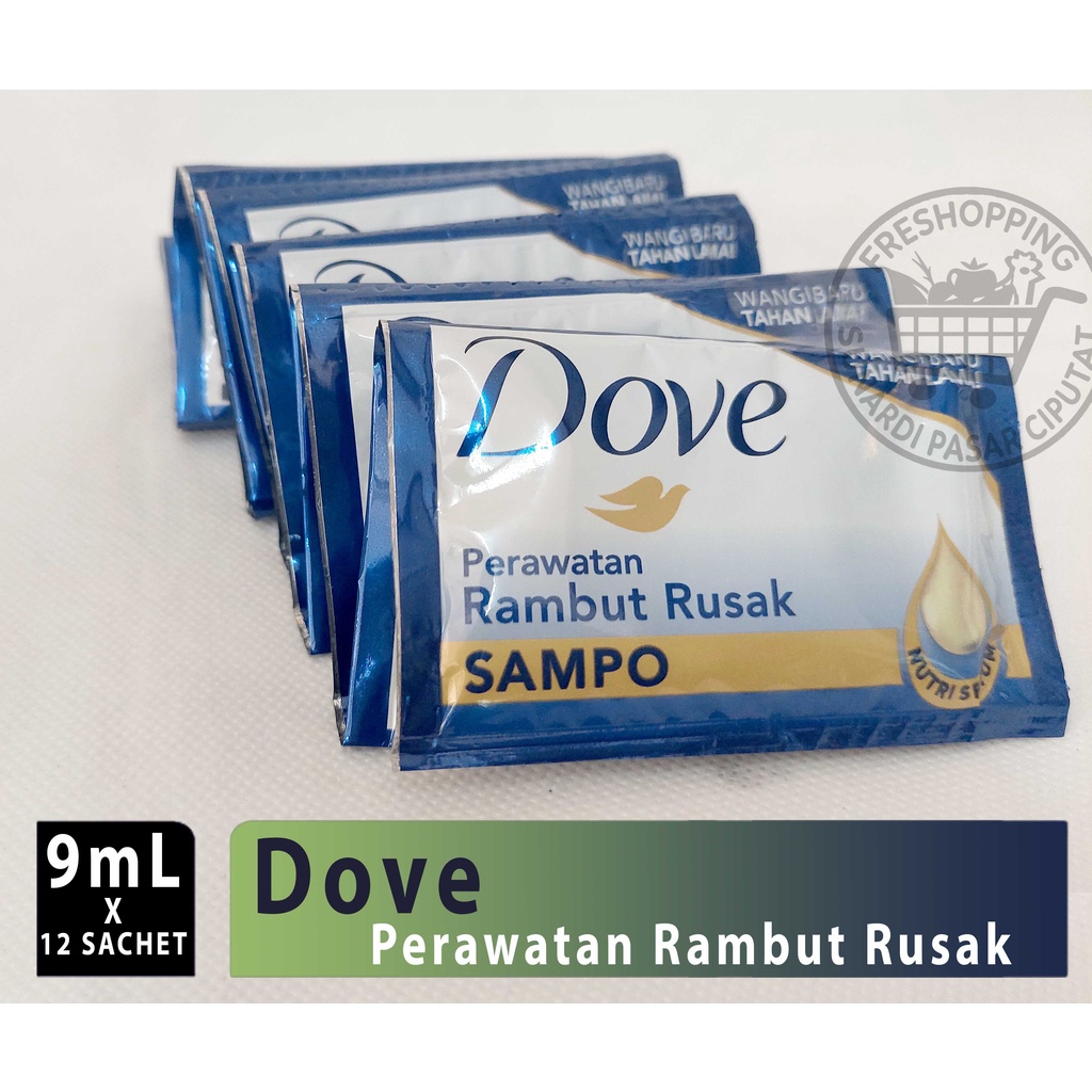 Dove Shampo RENCENG | 9ML X 12 SACHET