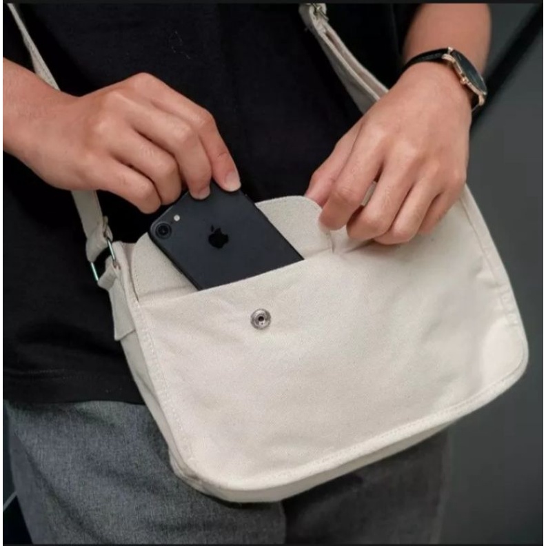 sling bag tas slempang/shein canvas styl korean bag/slempang/TERMURAH