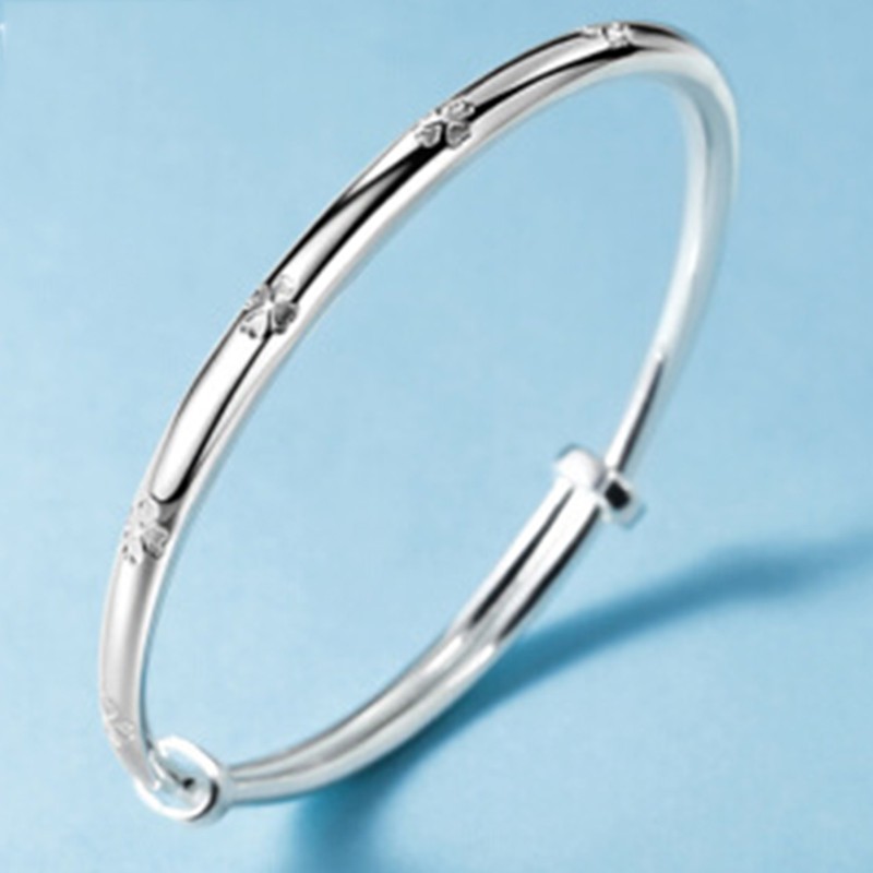 925 perak sterling gelang empat daun semanggi gelang fashion perhiasan wanita /Four leaf clover bracelet fashion jewelry women