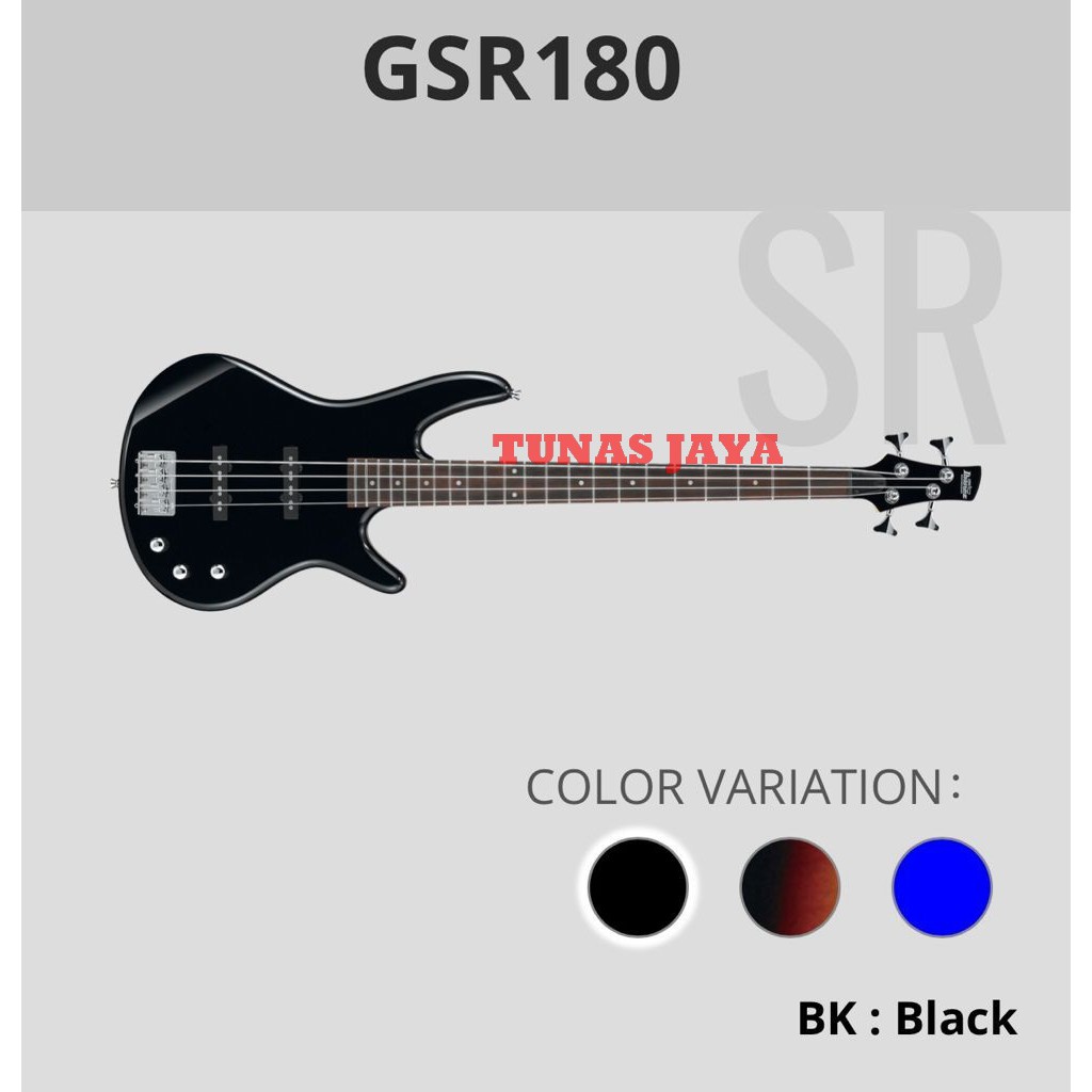 Gitar Bass IBANEZ GSR 180 BK - GSR180BK - GSR 180BK