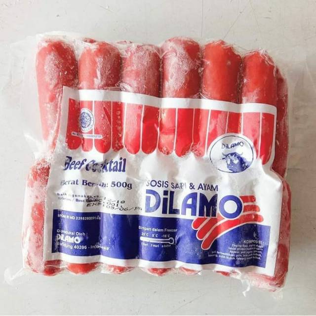 

Sosis Dilamo beef cocktail (merah) 500gr