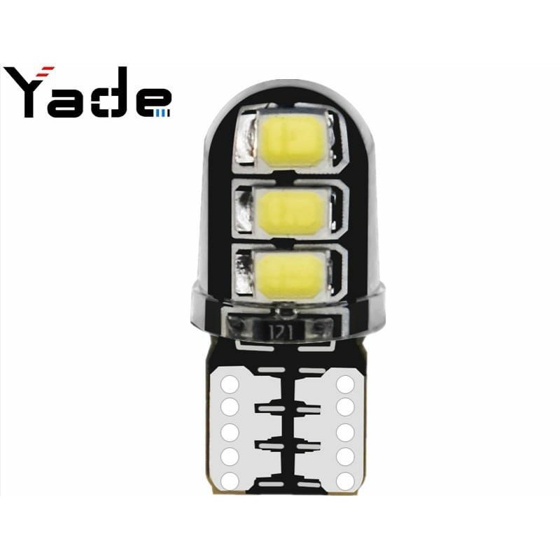 Lampu Led T 10 Crysral Kristal Jelly 6 Mata SMD 5730 Senja Sein Speedometer High Quality