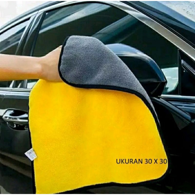 kain lap microfiber motor dan mobil super halus di dua sisi eksklusif multiguna top