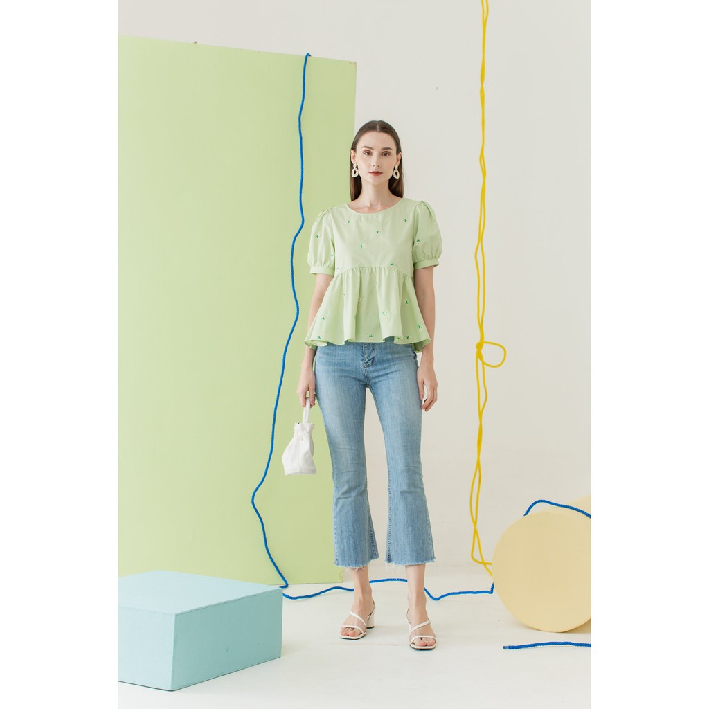 Oudre Namu Top Sage Green