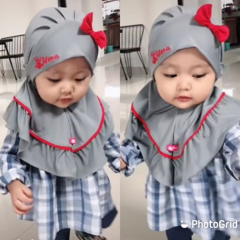 HIJAB ALENA BABY 'AIRIN' ORI ALENA | Hijab bayi/Jilbab bayi | Jilbab anak | Jilbab baby