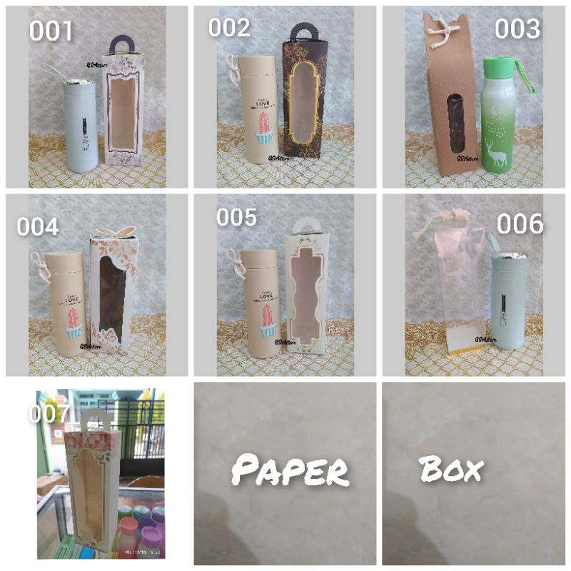 Paperbox botol motif / mika box botol / paperbox souvenir / souvenir / box souvenir