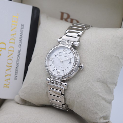 Raymond Daniel RD 036 Silver White, Jam Tangan Wanita, Original