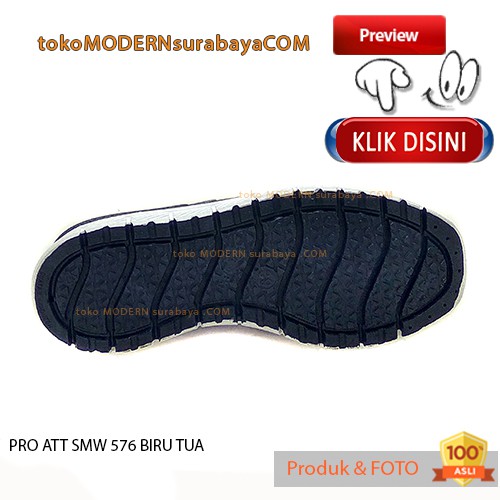 PRO ATT SMW 576 BIRU TUA Sepatu Pria Slip On Karet