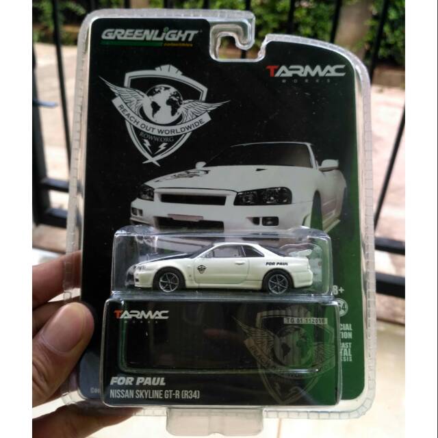 Greenlight X Tarmac Skyline GT-R R34 For Paul