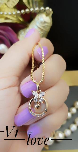 Xuping set perhiasan lapis emas 24k 0222i