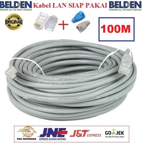 Kabel Lan Belden Cat 5E USA 100 meter Siap Pakai/100M / 100meter UTP