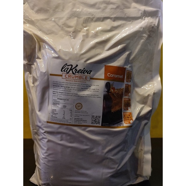 

crumble la kreiva caramel extra fine(halus) kemasan repack 100gr