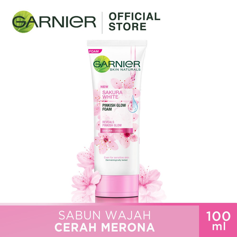 face wash garnier sakura white
