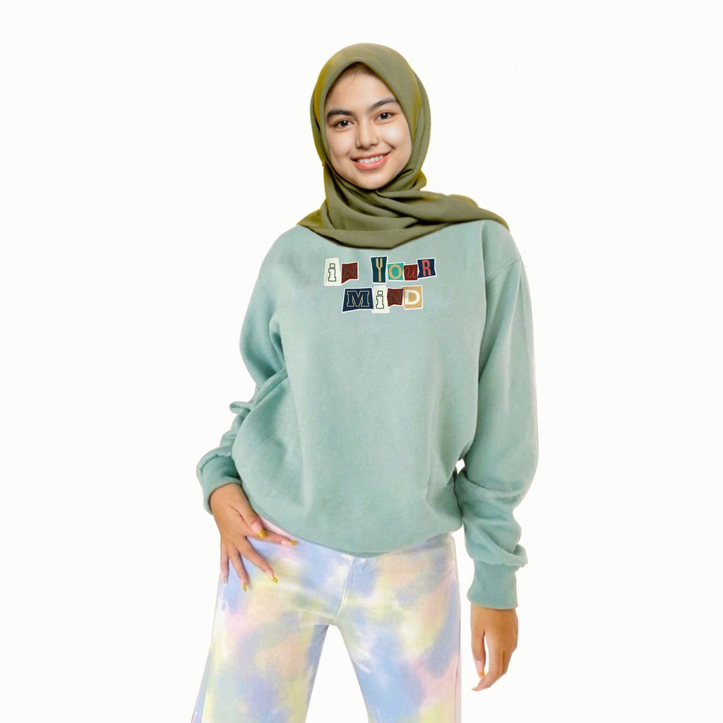 Sweater oversize wanita IN YOUR MIND sweter oblong cewek murah trend ala korea