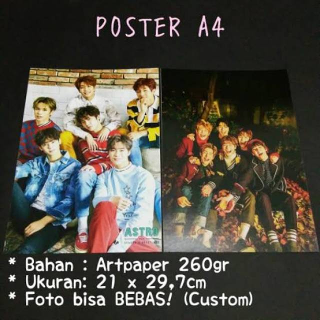 CETAK POSTER A4 TEBAL