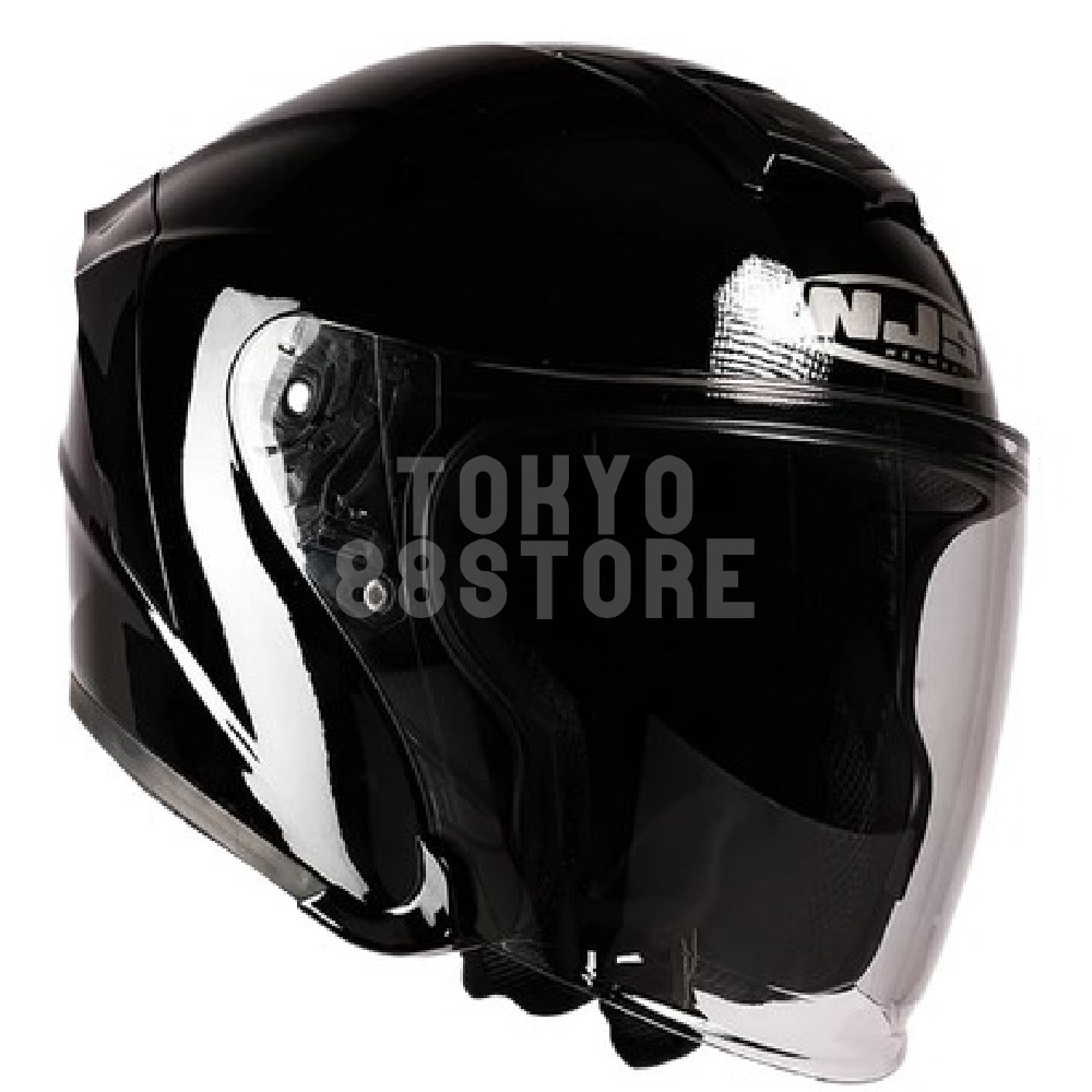 NJS Kairoz Solid | Helm Half Face NJS Kairoz Solid-Black Glossy