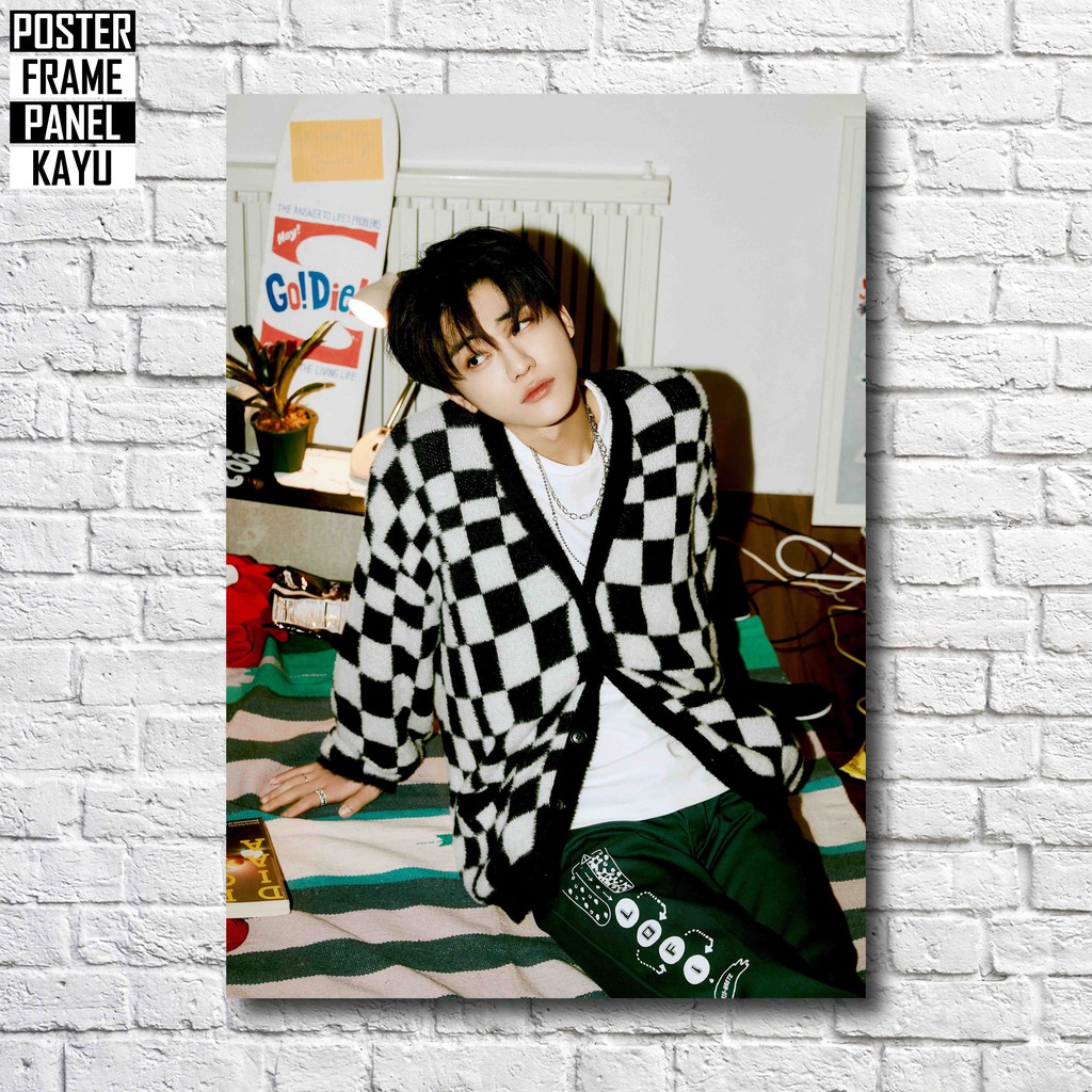 Poster NCT Dream Jaemin Boring Jalapeno Frame Kayu Solid A4 JAE020