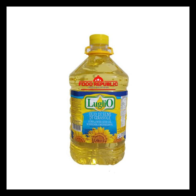 

Sunflower Oil Olio Luglio 5 Ltr / Minyak Bunga Matahari Best Seller