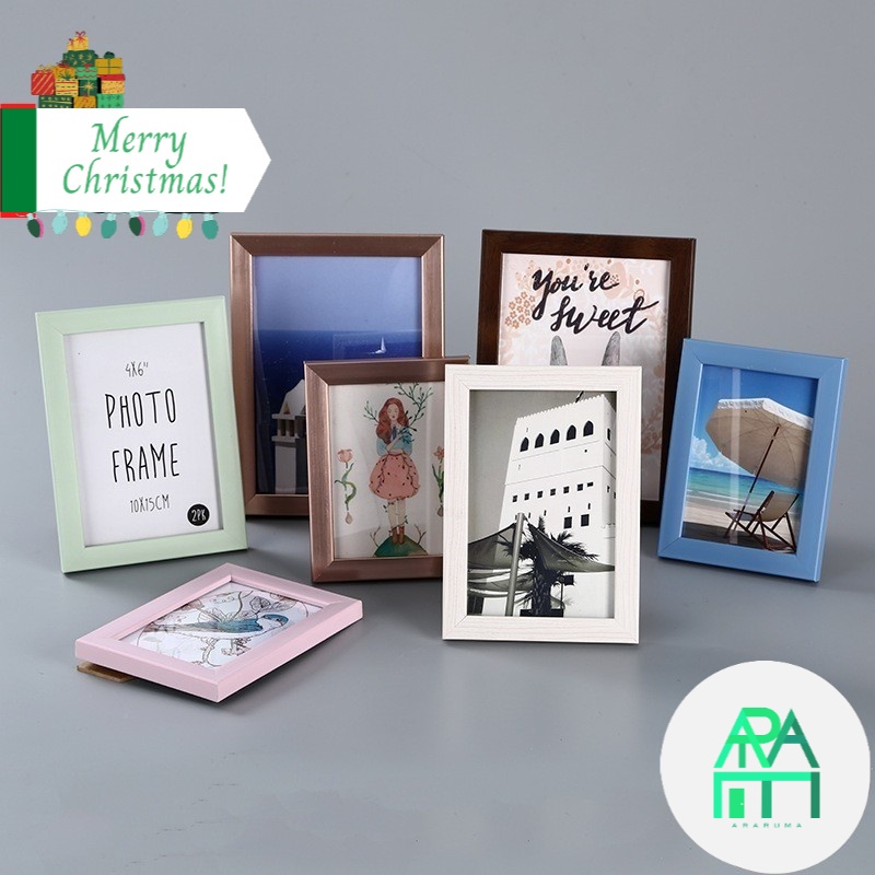 Hiasan Dinding Kamar Tidur Frame Bingkai Foto 3R 4R A4 Gantung Meja Ruang Tamu Rumah