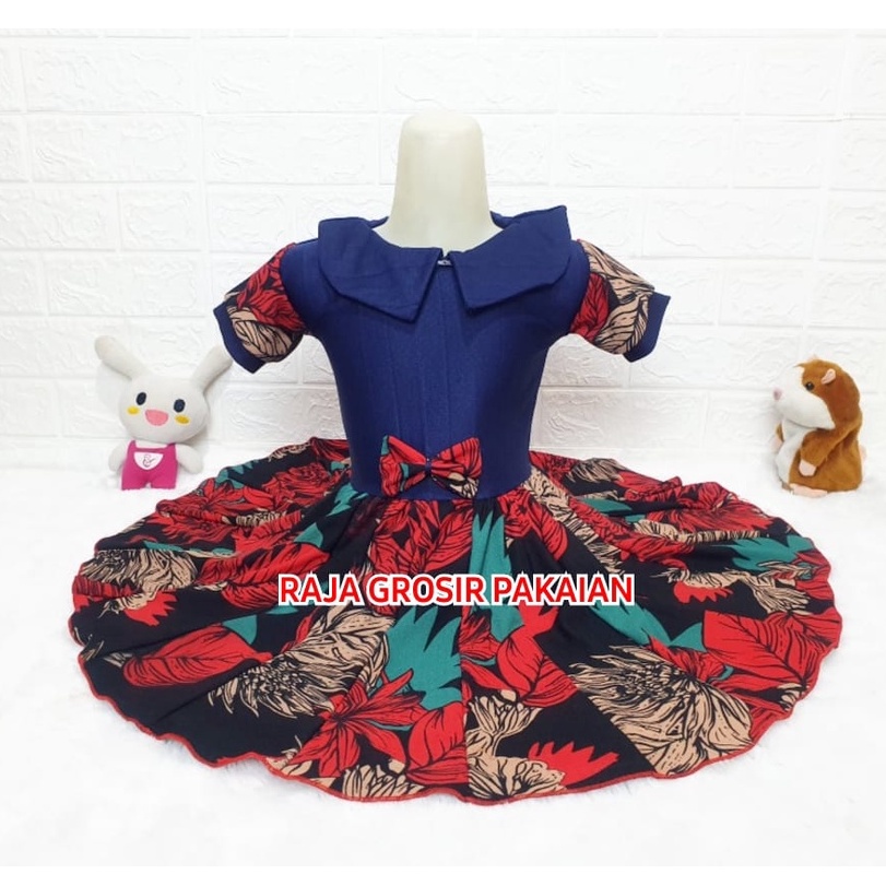 Baju Dress Kerah Anak Usia 1-7 Tahun / Dress Anak Murah Meriah Tangan Pertama